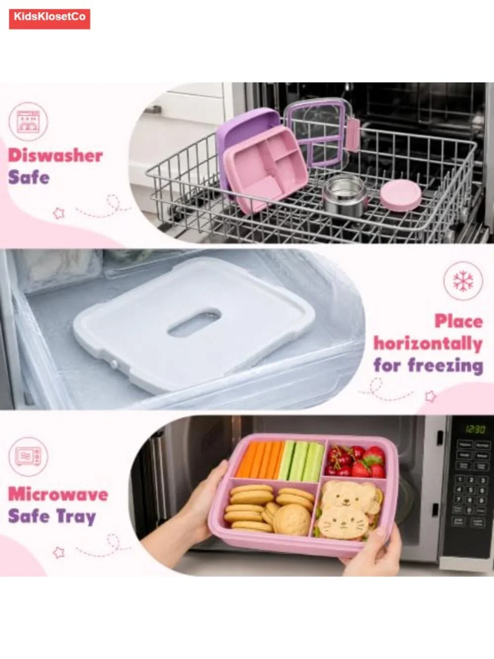 Bento Lunch Box with Stainless Steel Food Jar, Ice Pack & Utensils, Leakproof
